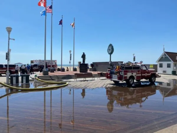 Fireworks mishap in Ocean City, Maryland Fireworks mishap in Ocean City, Maryland