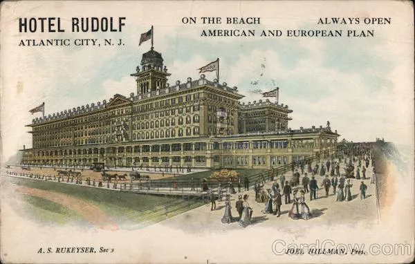 Portraits of Jersey Shore History - Hotel Rudolf, Atlantic City Portraits of Jersey Shore History - Hotel Rudolf, Atlantic City