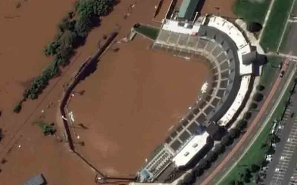 Satellite images capture flooding in New Jersey Satellite images capture flooding in New Jersey