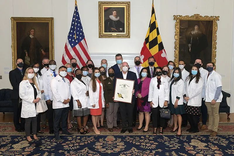 Governor Hogan gets flu shot and urges you to get one too Governor Hogan gets flu shot and urges you to get one too