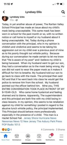 New Jersey Elementary School Whistleblowing, mask shaming principal says boot camp-style lunch timing policy will end New Jersey Elementary School Whistleblowing, mask shaming principal says boot camp-style lunch timing policy will end