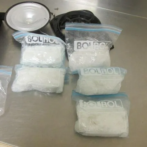 CBP Seizes Methamphetamine Concealed Inside a Speaker Box Seized drugs.