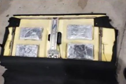 El Paso Area CBP Officers Seize Narcotics and Arrest 17 Fugitives Cocaine load.