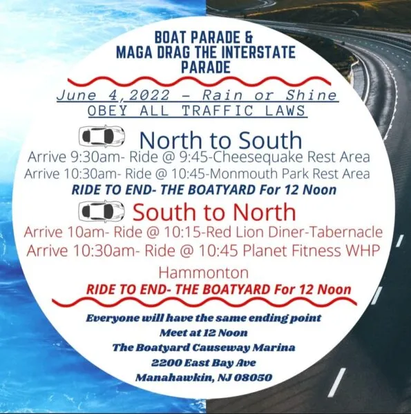 Another Massive MAGA Boat Parade and Convoy Set for the Jersey Shore Another Massive MAGA Boat Parade and Convoy Set for the Jersey Shore