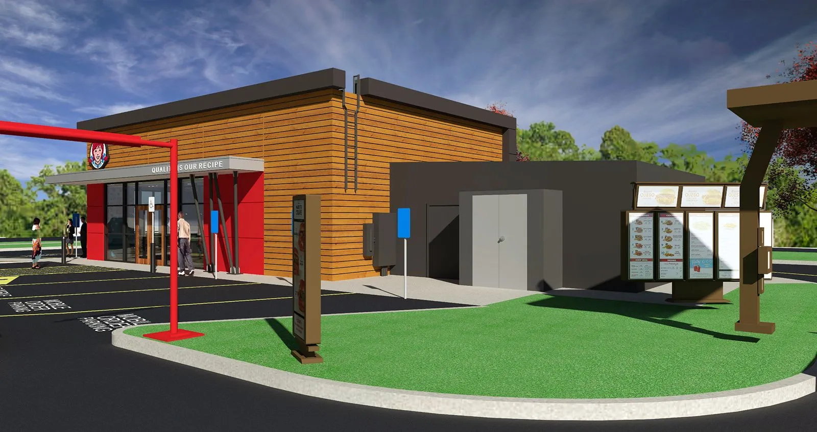 Wendy's Global Next Gen Exterior Rear Entry Wendy's Announces Innovative New Global Restaurant Design Standard: