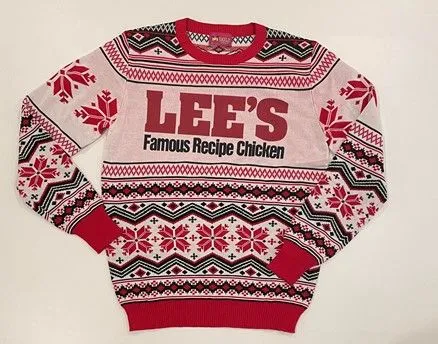 Lee's Famous Recipe Chicken Keeps Holiday Style Fresh with Limited Edition Ugly Christmas Sweater Lee's Famous Recipe Chicken Keeps Holiday Style Fresh with Limited Edition Ugly Christmas Sweater