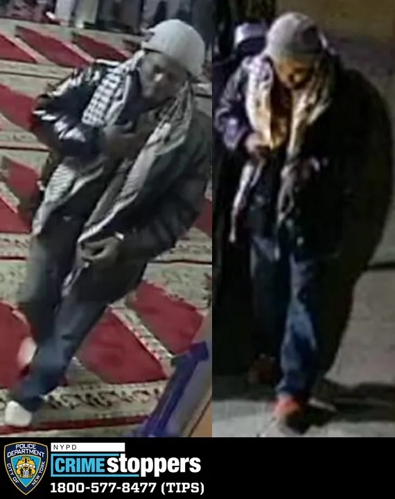 Burglar broke into New York City mosque, stole donation box Burglar broke into New York City mosque, stole donation box