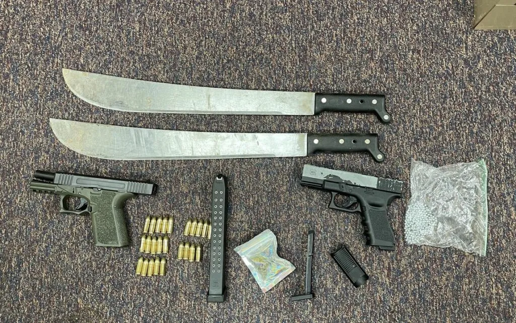Illegal Fishing Trip Leads Police to Multiple Guns, Drugs, Machete Illegal Fishing Trip Leads Police to Multiple Guns, Drugs, Machete