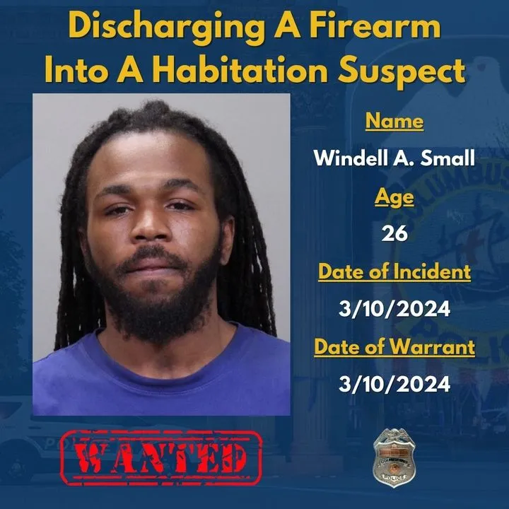 Columbus Police Seek Fugitive Wanted for Shooting into Home During Domestic Incident Columbus Police Seek Fugitive Wanted for Shooting into Home During Domestic Incident