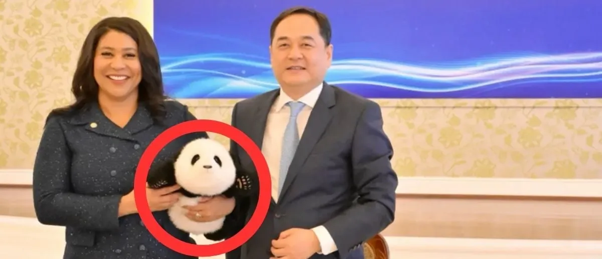 San Francisco Mayor London Breed Dines With, Accepts Stuffed Panda From Chinese Influence Operatives April 18, 2024, San Francisco Mayor London Breed met with Yang Wangming, the head of the UFWD