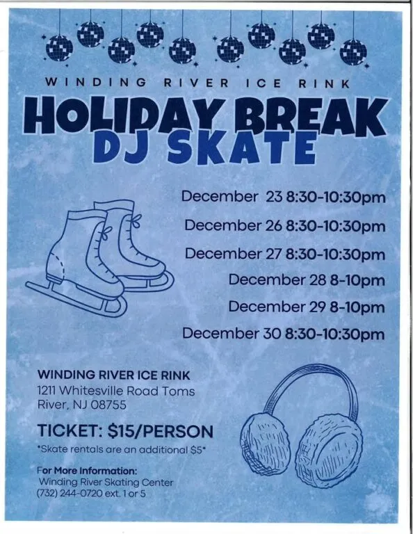 Toms River announces holiday break DJ skate nights at Winding River Ice Rink Toms River announces holiday break DJ skate nights at Winding River Ice Rink