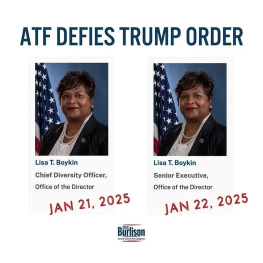 Trump Administration Memo Warns Agencies After ATF Gives Chief Diversity Officer a New Title Trump Administration Memo Warns Agencies After ATF Gives Chief Diversity Officer a New Title