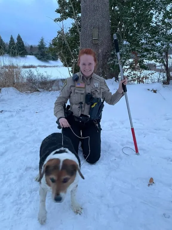 Beagle Rescued from Icy Pond by Stafford County Deputy Beagle Rescued from Icy Pond by Stafford County Deputy