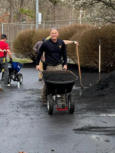 Absecon cops team up for Field of Dreams spring cleanup ahead of Opening Day Absecon cops team up for Field of Dreams spring cleanup ahead of Opening Day