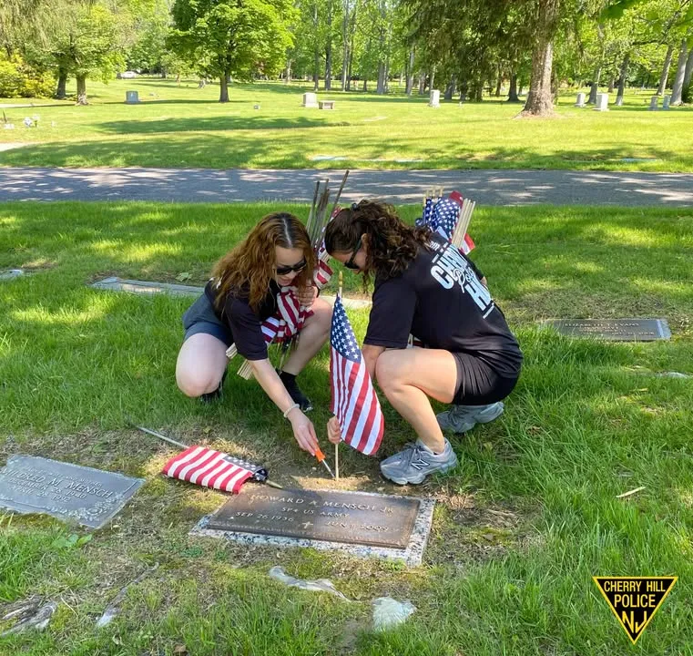 Cherry Hill police officers join community to honor fallen veterans Cherry Hill police officers join community to honor fallen veterans