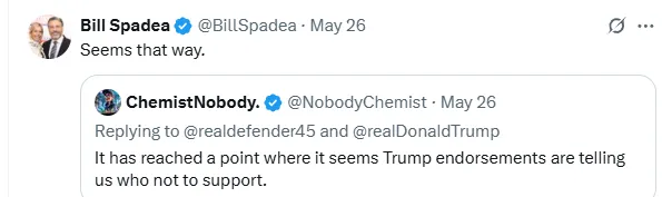 Spadea Once Again Turns Up Criticism of Trump After Failing to Get President's Endorsement in June Primary Spadea Once Again Turns Up Criticism of Trump After Failing to Get President's Endorsement in June Primary