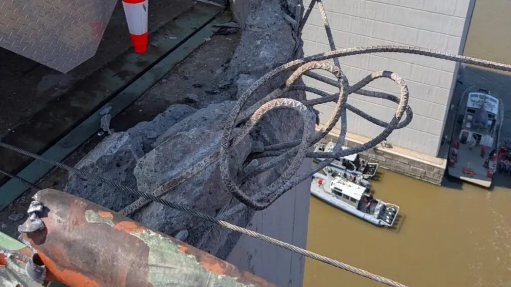 Tractor-trailer cab plunges off Delaware Memorial Bridge into river, driver's body found Tractor-trailer cab plunges off Delaware Memorial Bridge into river, driver's body found