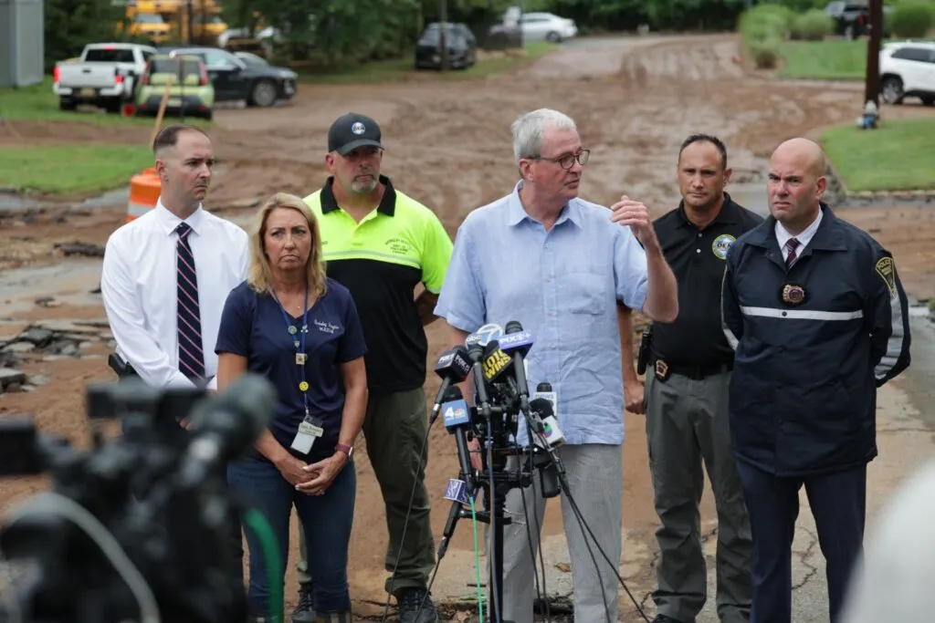 Murphy visits flooded Berkeley Heights as town forced by state to build hundreds more homes Murphy visits flooded Berkeley Heights as town forced by state to build hundreds more homes