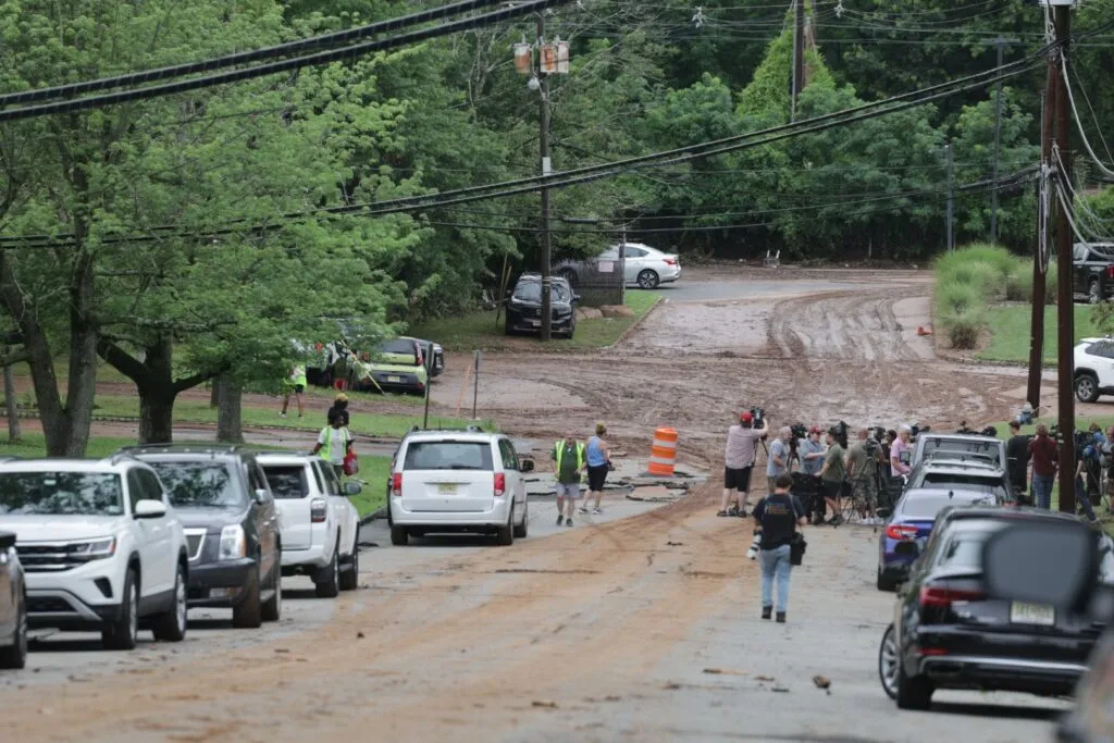 Murphy visits flooded Berkeley Heights as town forced by state to build hundreds more homes Murphy visits flooded Berkeley Heights as town forced by state to build hundreds more homes