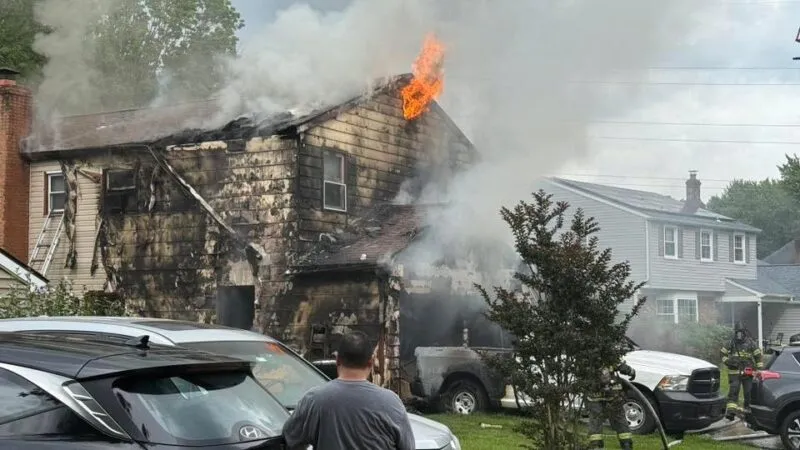 Cherry Hill firefighters rescue dog from Crestbrook Avenue house fire Cherry Hill firefighters rescue dog from Crestbrook Avenue house fire