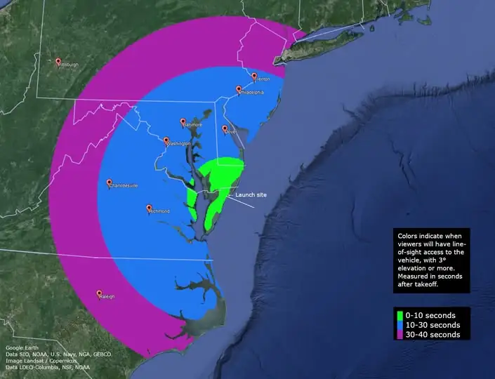Rockets fire in the sky tonight as NASA launches from Virginia, visible across Delaware and New Jersey Rockets fire in the sky tonight as NASA launches from Virginia, visible across Delaware and New Jersey