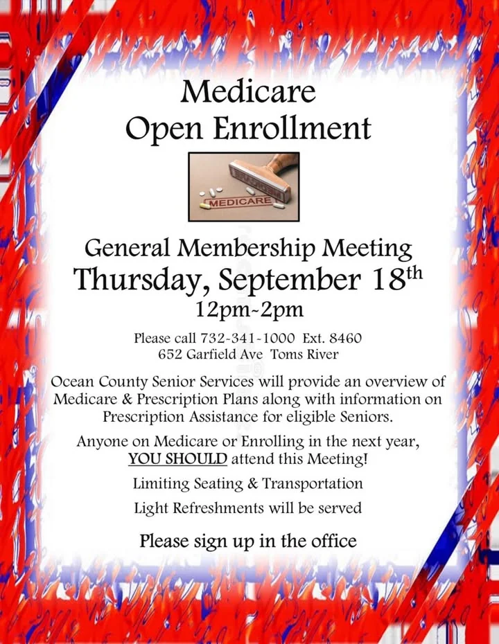 Free Medicare help for Toms River seniors at two-hour enrollment event Free Medicare help for Toms River seniors at two-hour enrollment event