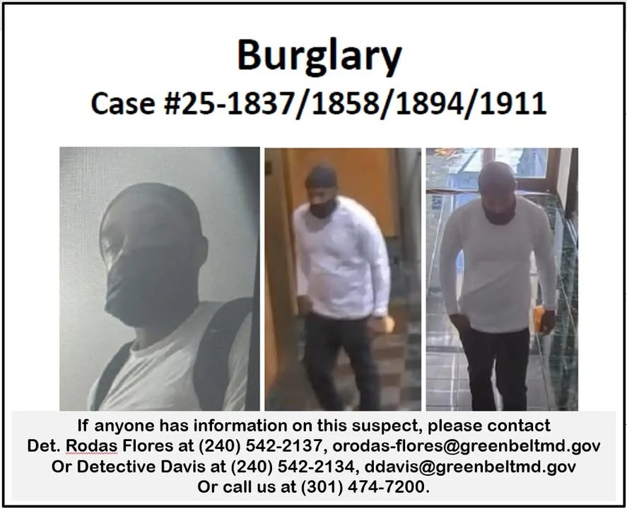 Office bandit caught on camera after string of Greenbelt thefts Office bandit caught on camera after string of Greenbelt thefts