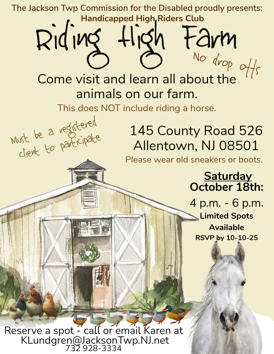 Riding High Farm to host animal education event for Jackson disabled community Horse Experience Oct 18th